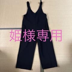 GU オールインワン サロペットパンツ 黒 XLのサムネイル