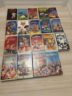 VHS 19개 세트 디즈니 14개 지브리 2개 SMAP1개 토이 스토리