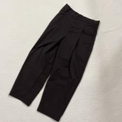 撥水ストレッチチノタックワイドパンツ婦人Ｓ ダークグレーのサムネイル