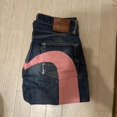 EVISU エヴィス デニムパンツ ピンクカモメペイント