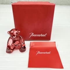 Baccarat バカラ フィギュリン クマ スピニング レッド Baccarat バカラ フィギュリン クマ スピニング レッド - メルカリ