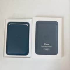 iPhone Leather Wallet ネイビーのサムネイル