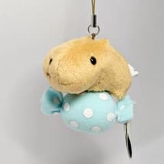 カピバラさん　ストラップ付ぬいぐるみ　スイーツ「キャンディ」　平成レトロ