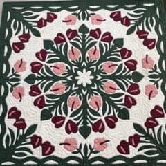 ハワイアンキルト　マルチマット　タペストリー　ハンドメイト ハワイアンキルト マルチマット タペストリー - メルカリ