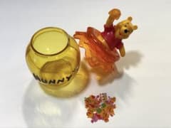 くまのプーさん ハニーポット型 菓子器 ステッカー付きのサムネイル