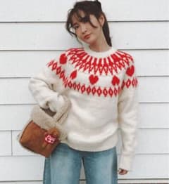 アリソンブラウン　NORDICHEARTKNIT ニットのサムネイル