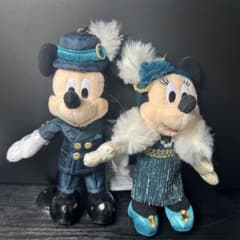 東京ディズニーシー 25周年 ぬいぐるみバッジ ミッキー ミニー 手提げ袋付きのサムネイル
