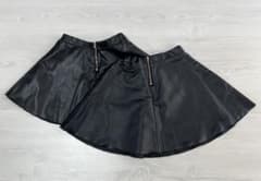 H&M フェイクレザースカート　姉妹お揃い　120 140のサムネイル