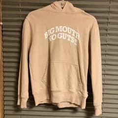 桑田佳祐　BIG MOUTH, NO GUTS!! ベージュスウェット 値下げしました！桑田佳祐BIG MOUTH,NO GUTS!! パーカーMサイズ - メルカリ