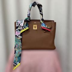 【2本】エルメス リボン ツイリー スカーフ セット バーキン 万国博覧会 赤黄 2本】エルメス リボン ツイリー スカーフ セット バーキン 万国