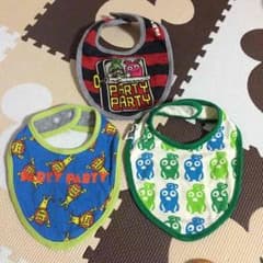♡w.moco♡様専用  PARTY PARTYスタイ ３枚セットのサムネイル