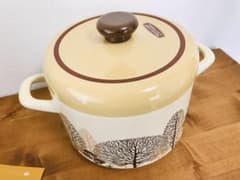 【レア】エジリー　ホーロー鍋　深　vintage レア】エジリー ホーロー鍋 深 vintage - メルカリ