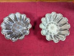 陶器 小皿 2枚セット 花形 輪花皿　小岱焼のサムネイル