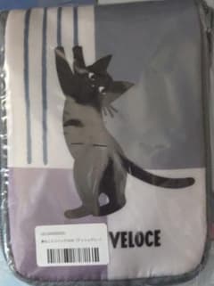 カフェ・ベローチェ 黒ねこエコバッグ アッシュグレー