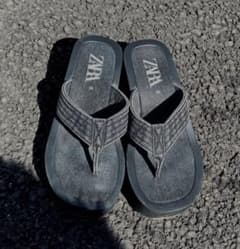 Zara ダークコア デニムトングサンダル y2k グランジ 00s PUNK