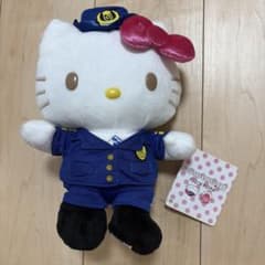 タグ付き ハローキティ 新幹線 JR 西日本 コラボ ぬいぐるみ 制服 サンリオのサムネイル