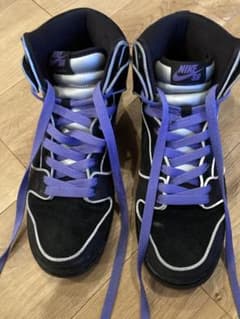 NIKE SB DUNK HIGH PRO ブラック パープルのサムネイル
