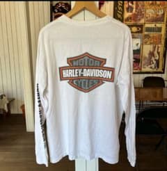 00's Harley Davidson ハーレー ロングTシャツ 袖プリのサムネイル