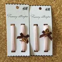 【神品】H&M ブラストラップ ピンク チャーム２つ付き 2個セットのサムネイル