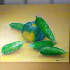油彩画 M.Hironaka 作 静物画 2008年 油彩画 M.Hironaka 作 静物画 2008年 - メルカリ