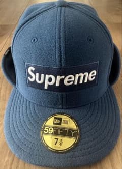 Supreme 59FIFTY キャップ 7 1/4 青 - メルカリ