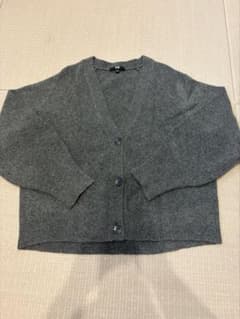 UNIQLO 長袖 カーディガン グレー Lのサムネイル