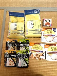 備蓄用 夢味米 はえぬき 2kg×2袋 非常食セットのサムネイル