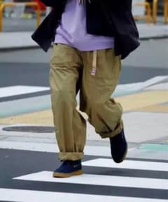 ノースフェイスパープルレーベル　リップストップワイドクロップドパンツ　カーキのサムネイル