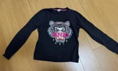 KENZO トラ刺繍 スウェット 黒のサムネイル