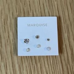 MARQUISE ピアス 6点セット スタッズ パール ストーンのサムネイル
