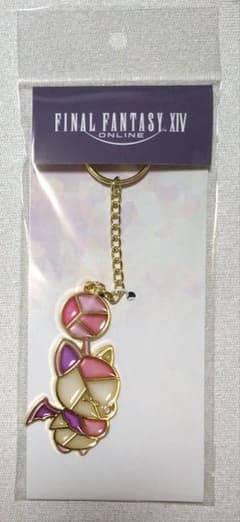 FINAL FANTASY XIV ステンドグラス風キーホルダー モーグリ 新品 - 3