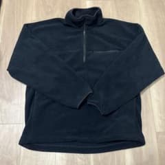 黒 フリース ハーフジップジャケットのサムネイル