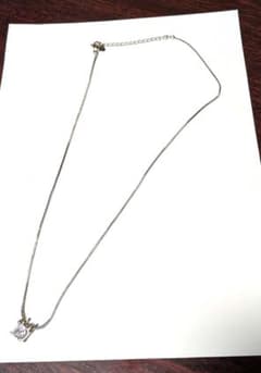 値下げ☆シルバー 925 ダイヤモンド風 ネックレスのサムネイル