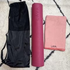 k*゜様 LAVA ヨガマット ピンク LAVA 収納ケース&ラグのサムネイル