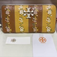 超美品‼️ 現行 トリーバーチ 長財布 マックグロー 花柄 ラウンド 