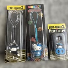 EIGHT RANGER 2 x HELLO KITTY ストラップ 3種 - メルカリ