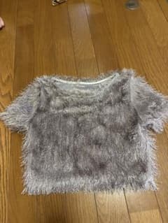 clear シャジーフリンジニット　グレーのサムネイル
