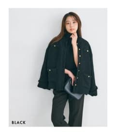 BASEMENT online ツイード ノーカラージャケットのサムネイル