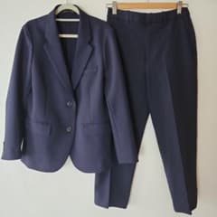 ユニクロ 感動ジャケット/感動スリムパンツ Sサイズ ネイビーのサムネイル