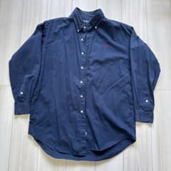 Ralph Lauren ネイビー ボタンダウン シャツ Lのサムネイル