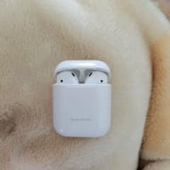 Apple AirPods 第二世代本体 ホワイト 名入れあり - メルカリ