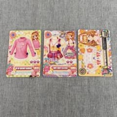 【期間限定セール】 アイカツカード ガーリーピンクタートルネック他 3枚セットのサムネイル