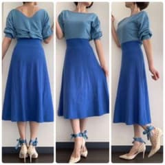 FRAY I.D ウールカシミヤバックツイストワンピースのサムネイル