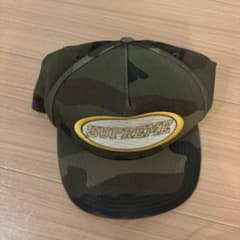 supreme 迷彩 ベースボールキャップ - メルカリ