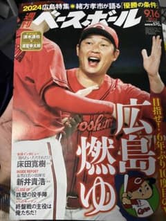 週刊ベースボール 2024年9月16日号 カープのサムネイル