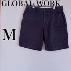 グローバルワーク ショートパンツ ネイビー M ハーフパンツ メンズ 綿100のサムネイル