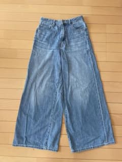GUワイドデニムパンツ　レディース　ワイドパンツ　春夏用のサムネイル
