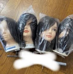 未使用！練習用　カットウィッグ9個セット 本日限り】 未使用カットウィッグ 練習用×4 - メルカリ