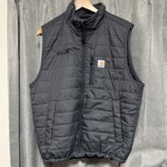 Carhartt ダウンベスト 企業ロゴ レア古着のサムネイル