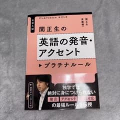 大学入試 関正生の英語の発音・アクセント プラチナルールのサムネイル